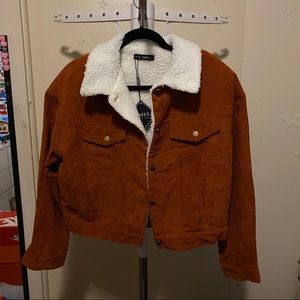 Brand New Sherpa Lined Corduroy Jacket